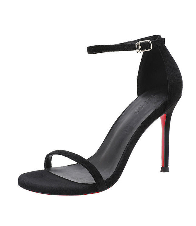 Black And Red Background Women's High Heels