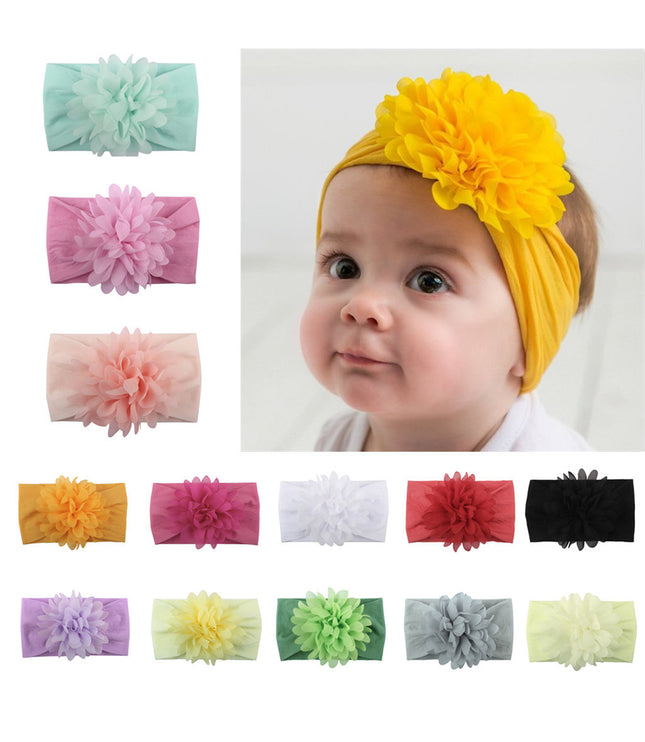 Creative Chiffon Flower Headband Baby Hair Accessories Cute Princess Headband