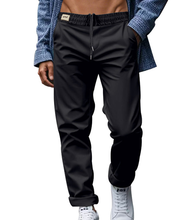 Men's Trousers With Pockets Casual Loose Comfortable Quick-drying Waist-tied Pants