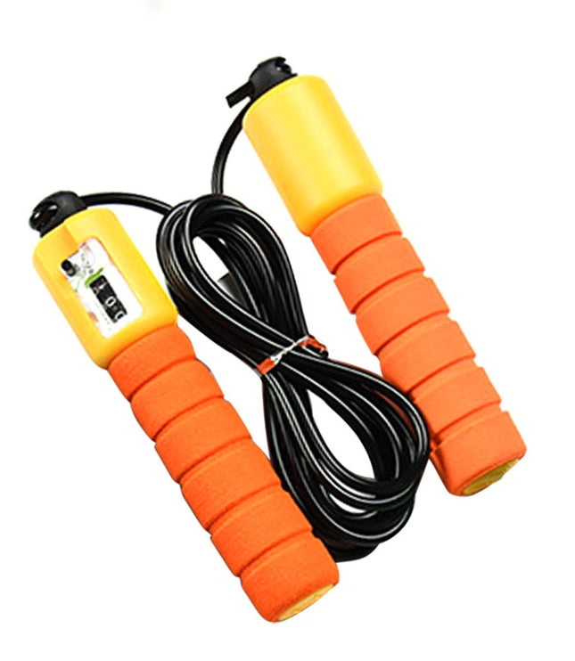 Skipping Rope With Counter Adjustable Length Counter Wear-resistant Foam Cotton Handle JumpRope Exercise Portable Sports Training Equipment