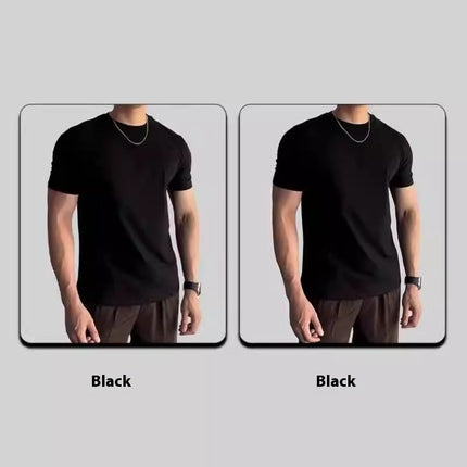 Sports Fitness Clothes Closed Short-sleeved T-shirt Men