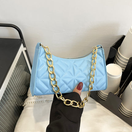 Casual Clashing Underarm Bag