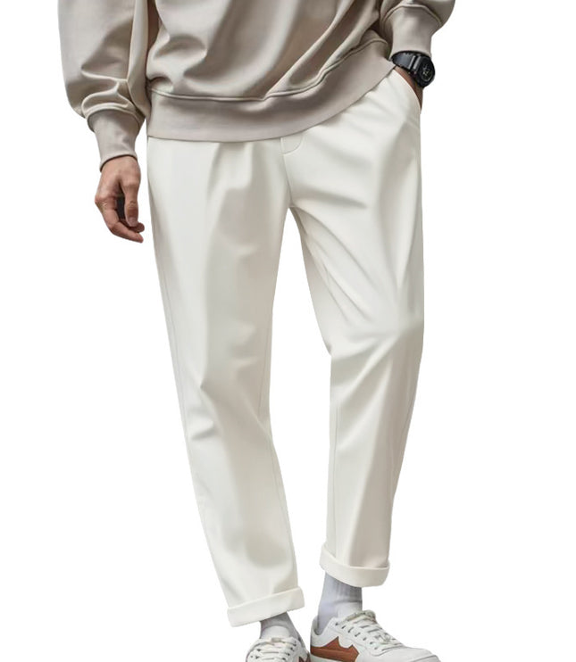 Men's Trousers With Pockets Casual Loose Comfortable Quick-drying Waist-tied Pants