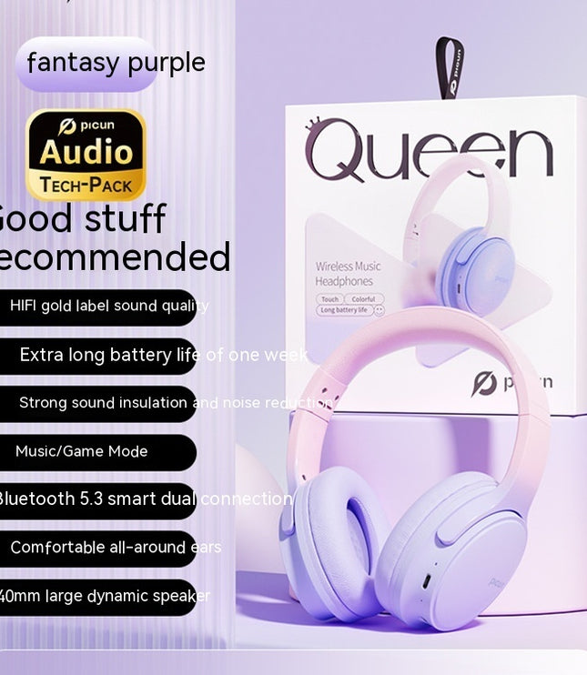 Headband Wireless Bluetooth Noise Canceling Headphones With Headset