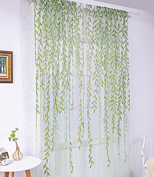 Inverted Willow Wicker Offset Printing Curtains Printing Window Screens Living Room Balcony Window Screens