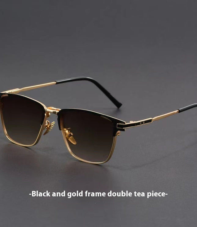 Retro Artistic UV Protection Small Square Box Sunglasses