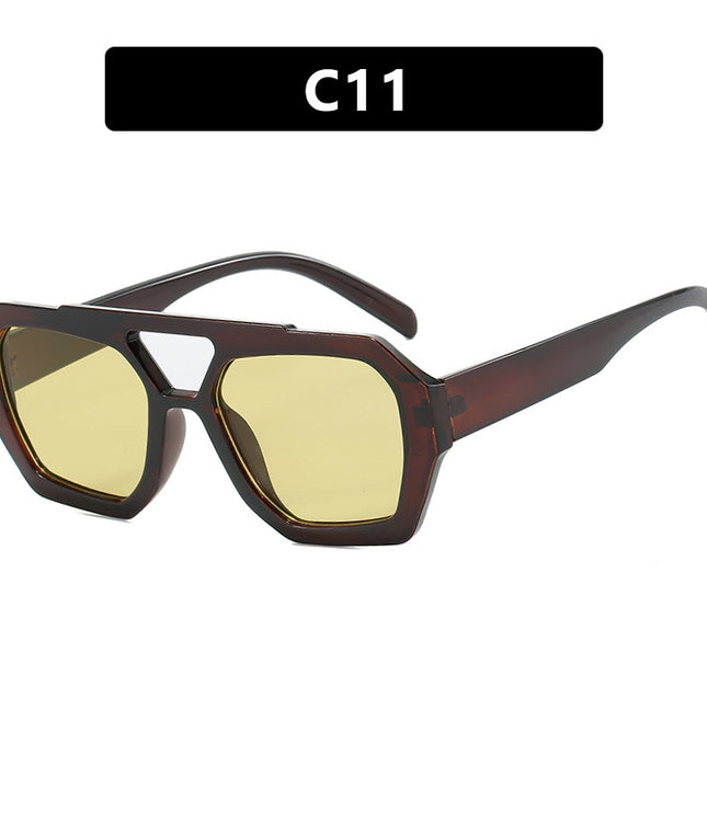 Ins Big Frame Leopard Sunglasses Summer Sunshade Beach Vacation Glasses