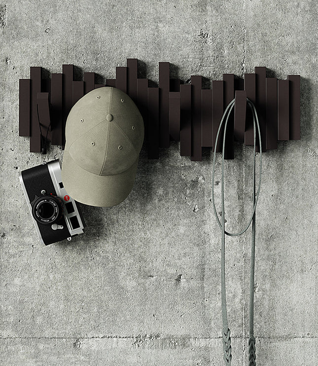 Creative Wall Wooden Pile Hook Wall Decoration Shelf