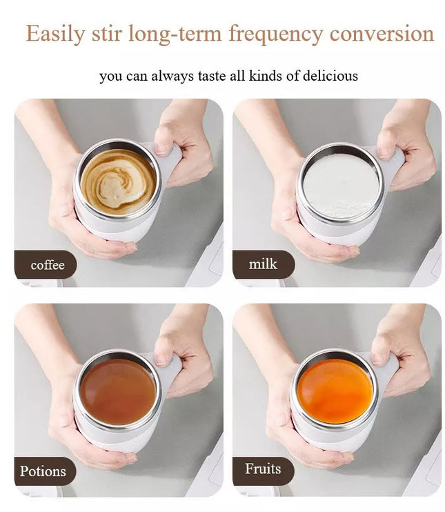 Rechargeable Model Automatic Stirring Cup Coffee Cup High Value Electric Stirring Cup Lazy Milkshake Rotating Magnetic Water Cup