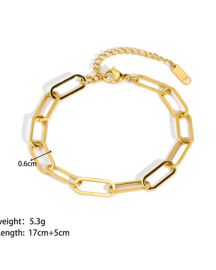 Stainless Steel Ornament Bracelet Female