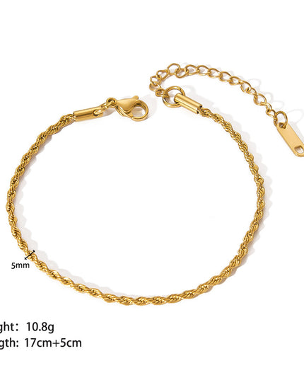 Stainless Steel Ornament Bracelet Female