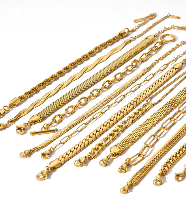 Stainless Steel Ornament Bracelet Female