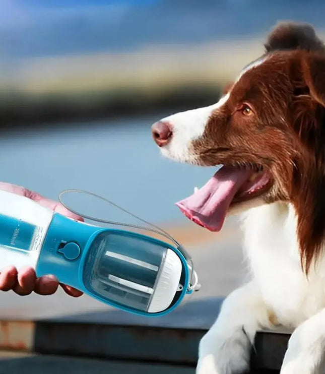 Dog Water Cup Drinking Food Garbage Bag Three-in-one Portable Small Multi-functional Pet Cups Pets Supplies