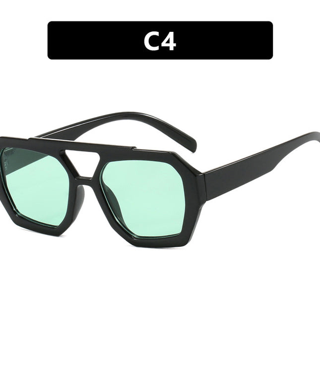 Ins Big Frame Leopard Sunglasses Summer Sunshade Beach Vacation Glasses