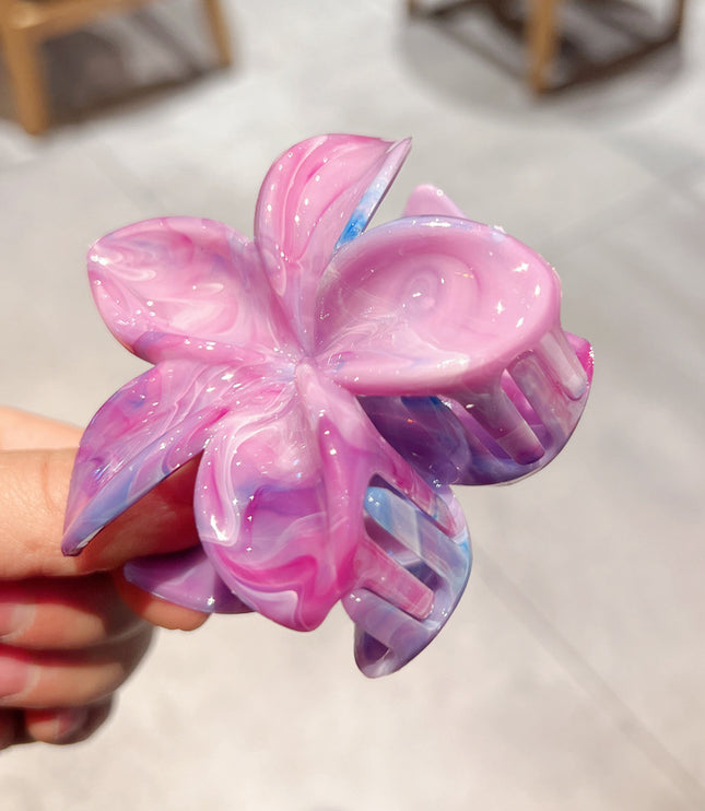 8cm Plumeria Rubra Grip Marble Blooming Pattern