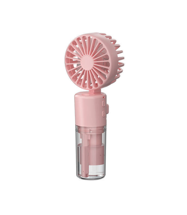 Portable Handheld Spray Fan 4-Speed Water Spray Mist Fan Summer Cooling Artifact USB Charging Summer Supplies Outdoor Mini Fan