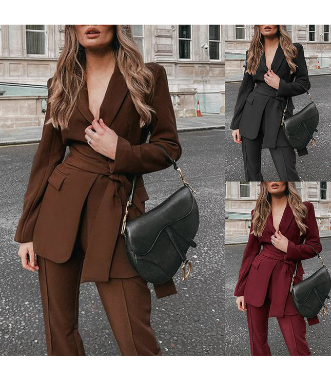 Women's Fashion Temperament Two-piece Suit