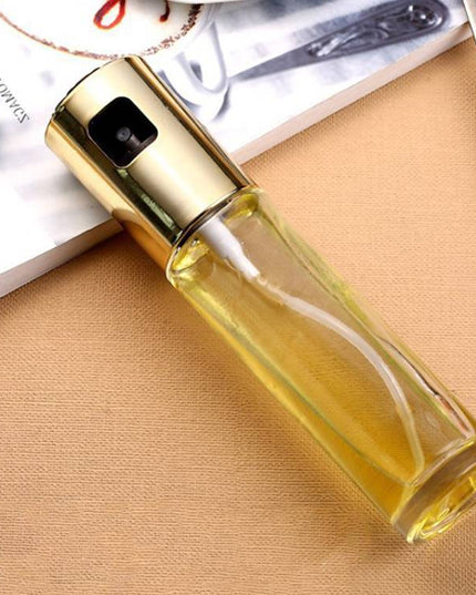 BBQ Healthy Kitchen Cooking Oil Vinegar Spray Bottle Push Type Oil Spray BottlePump Oil Tank Leakproof BBQ Sprayer BBQ Tools Kitchen Gadgets