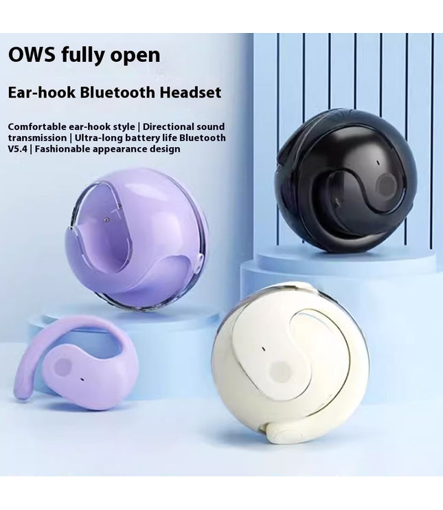 AI Translation Small Coconut Ball Wireless Bluetooth Headset Ear-mounted Headset