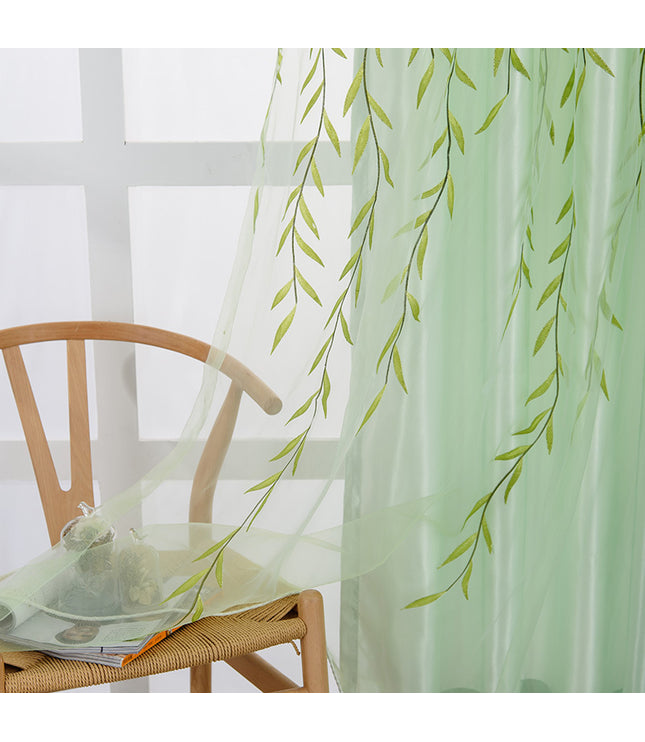 Exquisite Transparent Printed Curtains