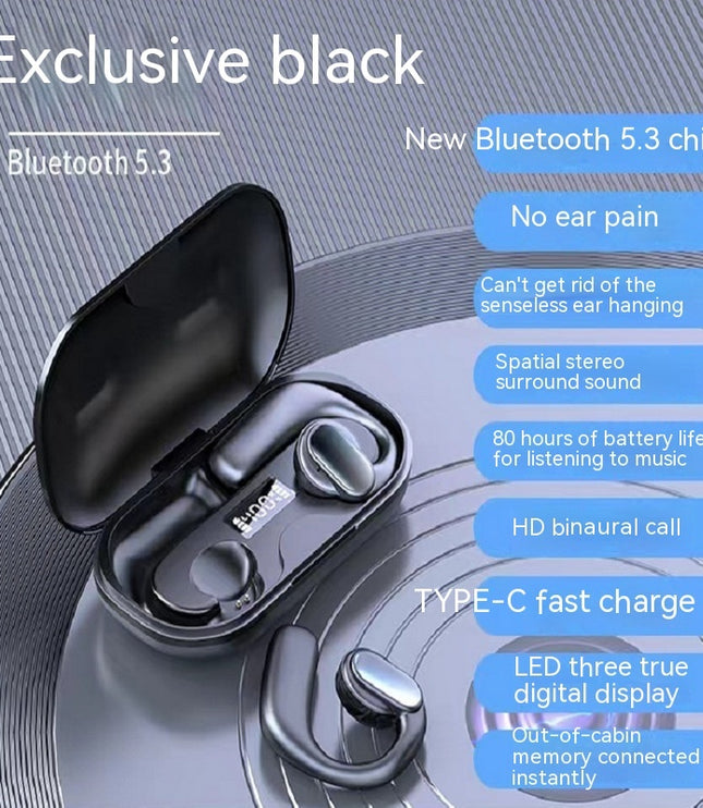 Wireless Bluetooth External Non-in-ear Ultra-long Life Battery Headset