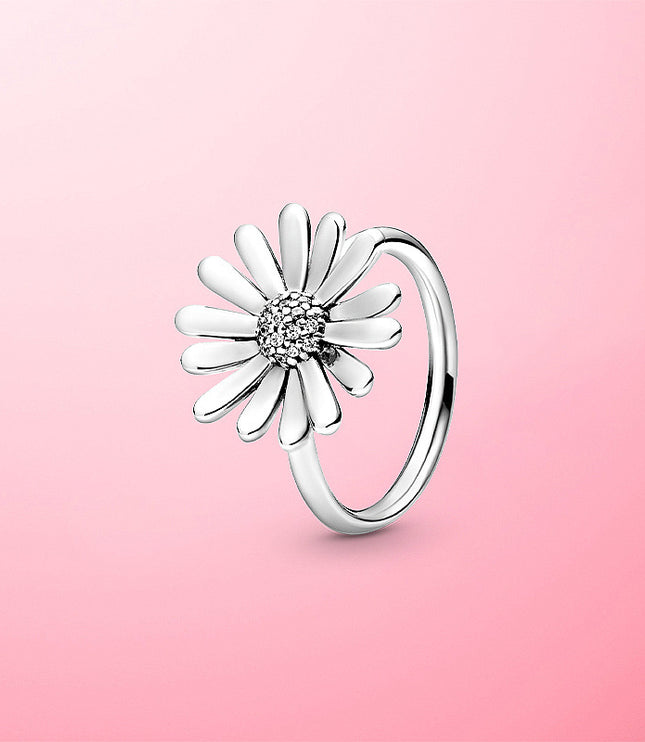Daisy Flower Ring Fashion Couple