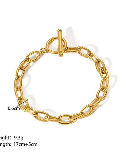Stainless Steel Ornament Bracelet Female