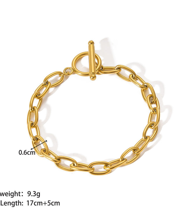 Stainless Steel Ornament Bracelet Female