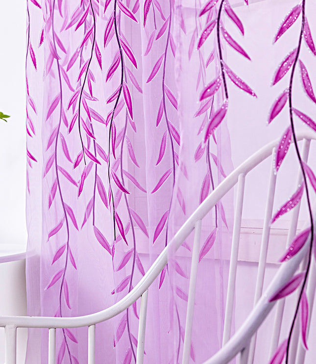 Inverted Willow Wicker Offset Printing Curtains Printing Window Screens Living Room Balcony Window Screens