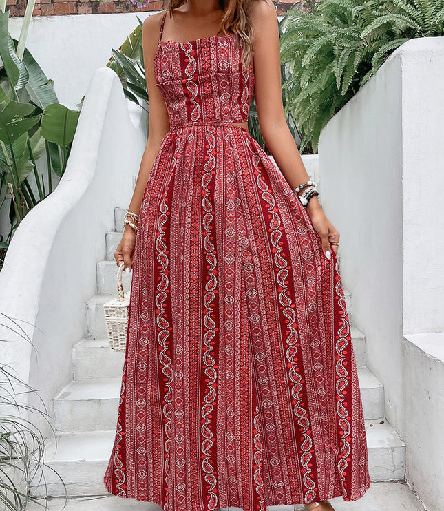 Slimming Bohemian Summer Slip Dress