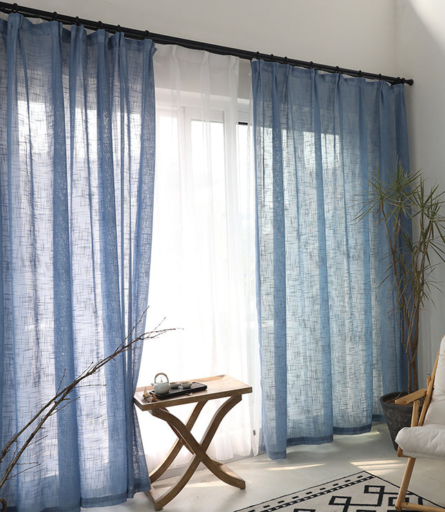 Fashionable cotton and linen curtains