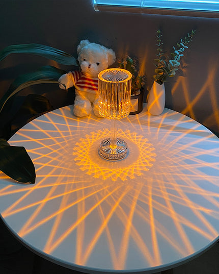Crystal Diamond Line Atmosphere Remote Control Touch Night Light