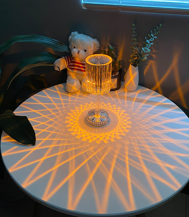 Crystal Diamond Line Atmosphere Remote Control Touch Night Light