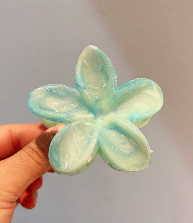 8cm Plumeria Rubra Grip Marble Blooming Pattern