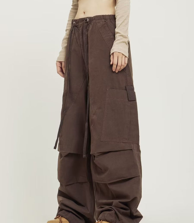 American Retro High Street Straight Wide Leg Casual Pants