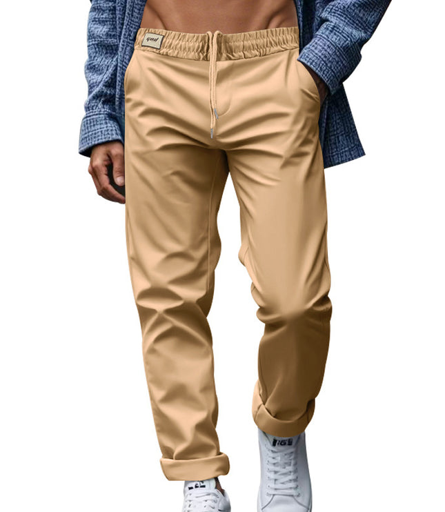 Men's Trousers With Pockets Casual Loose Comfortable Quick-drying Waist-tied Pants