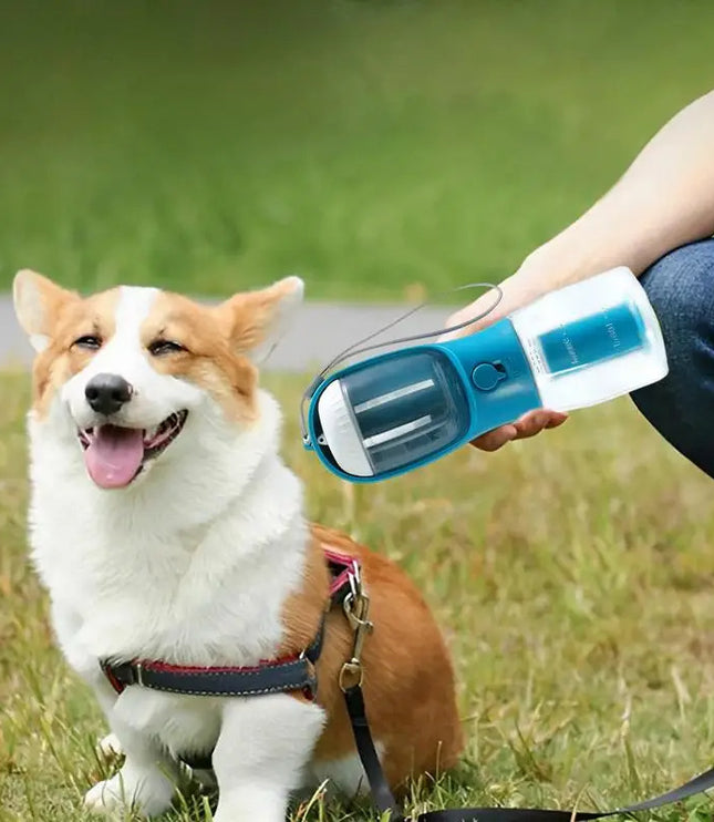 Dog Water Cup Drinking Food Garbage Bag Three-in-one Portable Small Multi-functional Pet Cups Pets Supplies