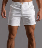 White 311 Solid Color Shorts