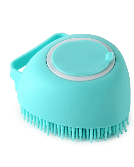 Silicone Dog Bath Massage Gloves Brush Pet Cat Bathroom Cleaning Tool Comb Brush For Dog Can Pour Shampoo Dog Grooming Supplies