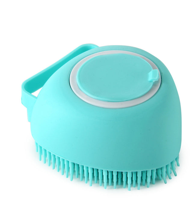 Silicone Dog Bath Massage Gloves Brush Pet Cat Bathroom Cleaning Tool Comb Brush For Dog Can Pour Shampoo Dog Grooming Supplies