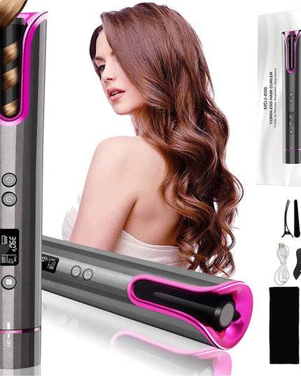 Cordless Automatic Hair Curler with LCD – Perfect Curls in Seconds