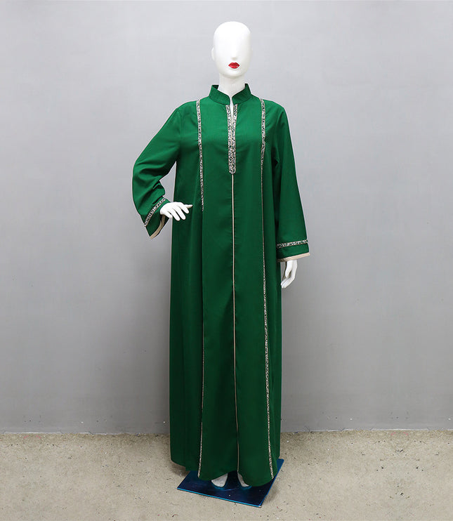 Women's Diamond Ribbon Loose Swing Dress Musilm Robe