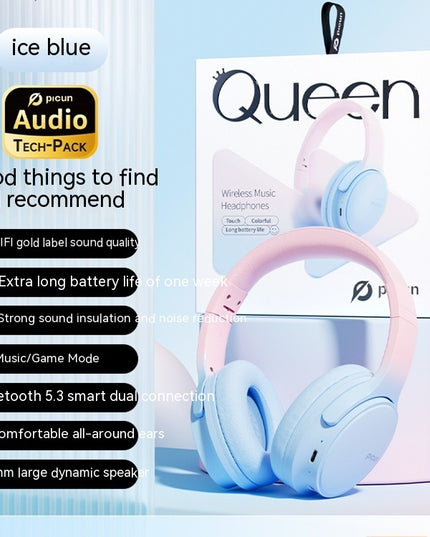 Headband Wireless Bluetooth Noise Canceling Headphones With Headset