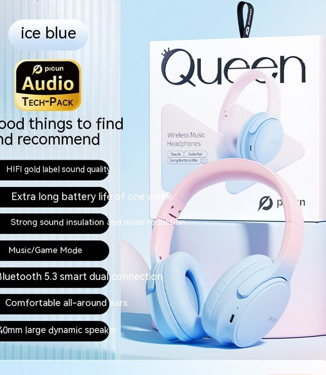 Headband Wireless Bluetooth Noise Canceling Headphones With Headset