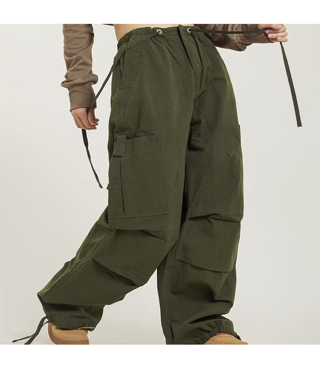 American Retro High Street Straight Wide Leg Casual Pants