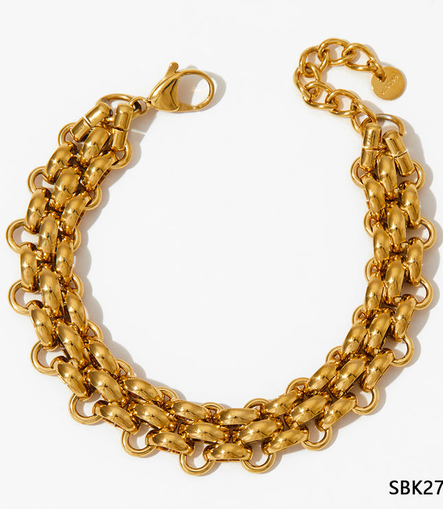 Stainless Steel Bracelet Electroplating Simple Style
