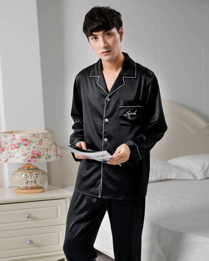 Stretch satin chiffon pajamas