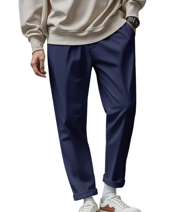Men's Trousers With Pockets Casual Loose Comfortable Quick-drying Waist-tied Pants