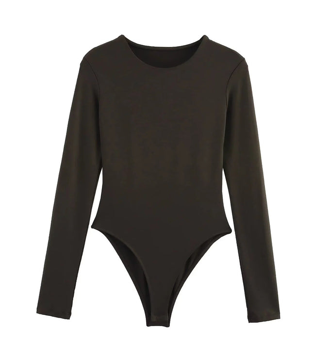 Women's Fashion Base Slim-fit Long-sleeved Jumpsuit