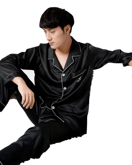 Stretch satin chiffon pajamas